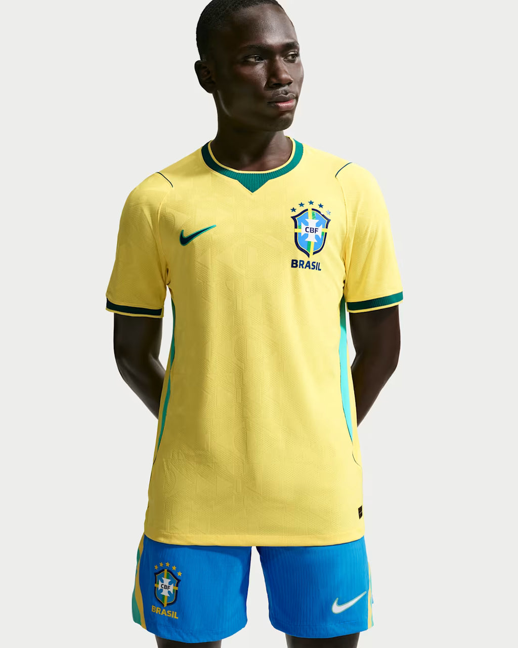 Maillot de football Brésil domicile 2026 Ethan Business, édition premium, nouveau design officiel, détails du maillot de l'équipe nationale.