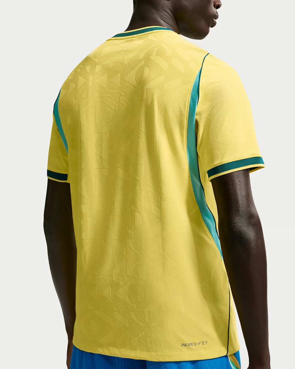 Maillot de football Brésil domicile 2026 Ethan Business, design officiel, version premium, détails du maillot de l'équipe nationale.