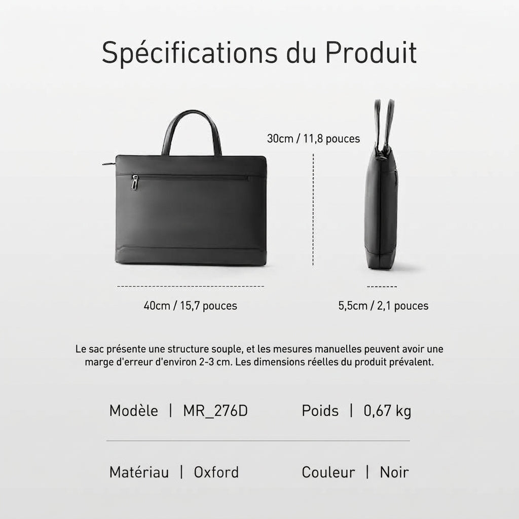 Mallette Professionnelle Mark Ryden – Design Ultra-Slim & Imperméable (15.6")