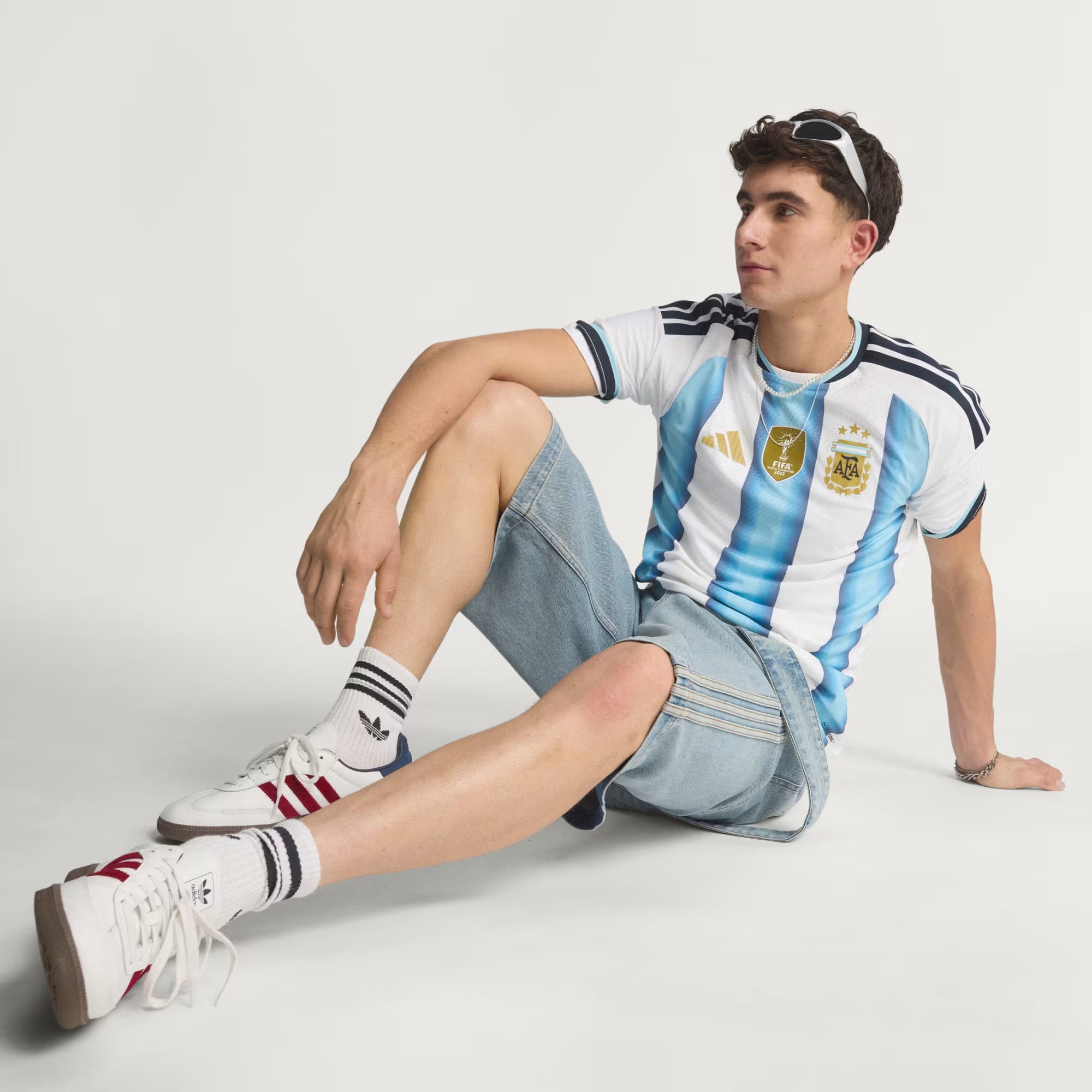 Maillot domicile de l'Argentine 2026 officiel, édition premium, blanc, conçu par Ethan Business, maillot de club authentique.