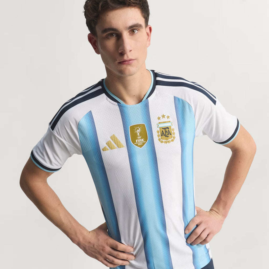Maillot domicile Argentine 2026 Ethan Business, maillot de football officiel, design blanc authentique, édition premium.