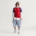 Maillot domicile officiel de l'Espagne 2026, maillot de club rouge Ethan Business, design authentique, édition premium.