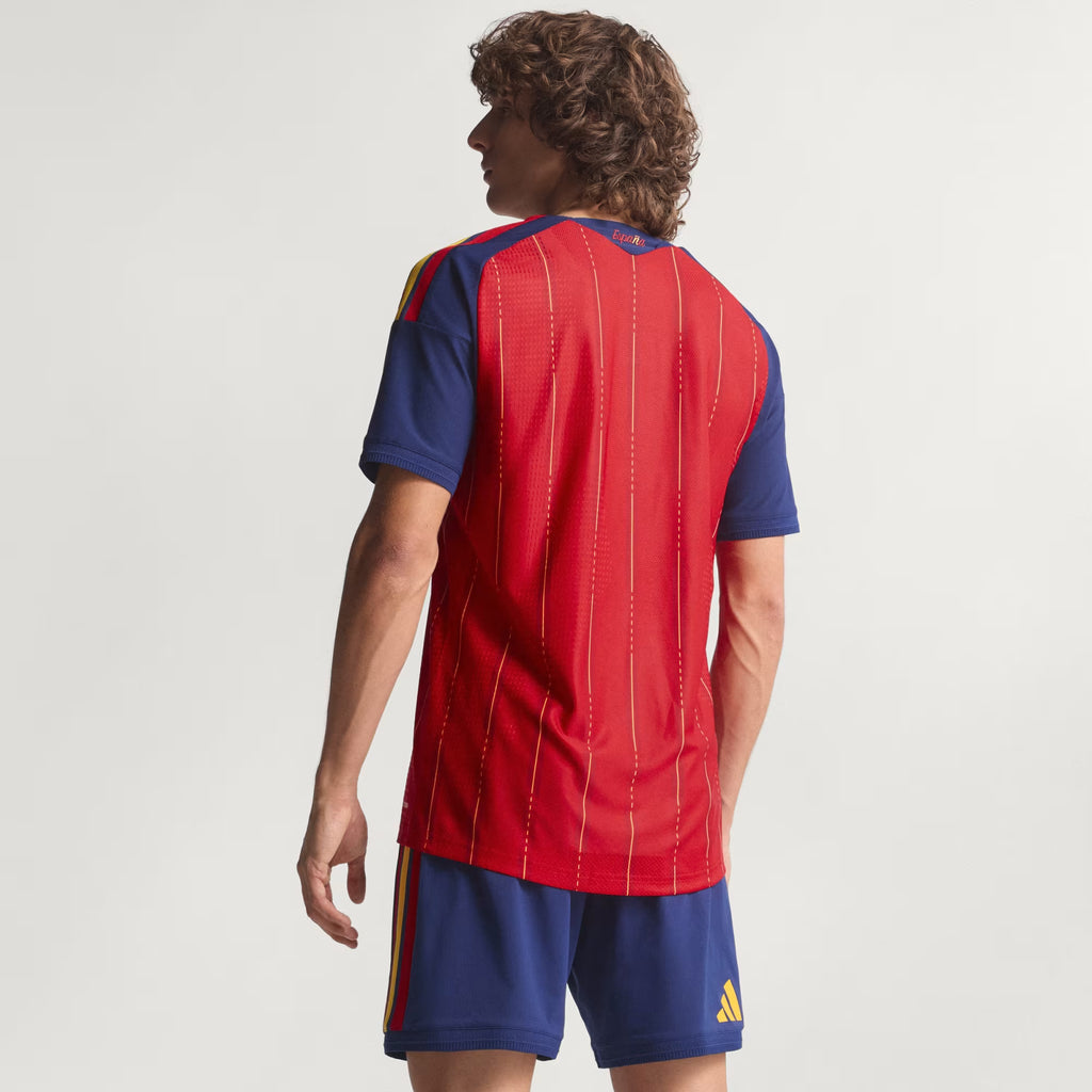 Maillot de football Espagne Domicile 2026 Ethan Business, édition premium, rouge, design officiel, pour fans de l'équipe nationale.