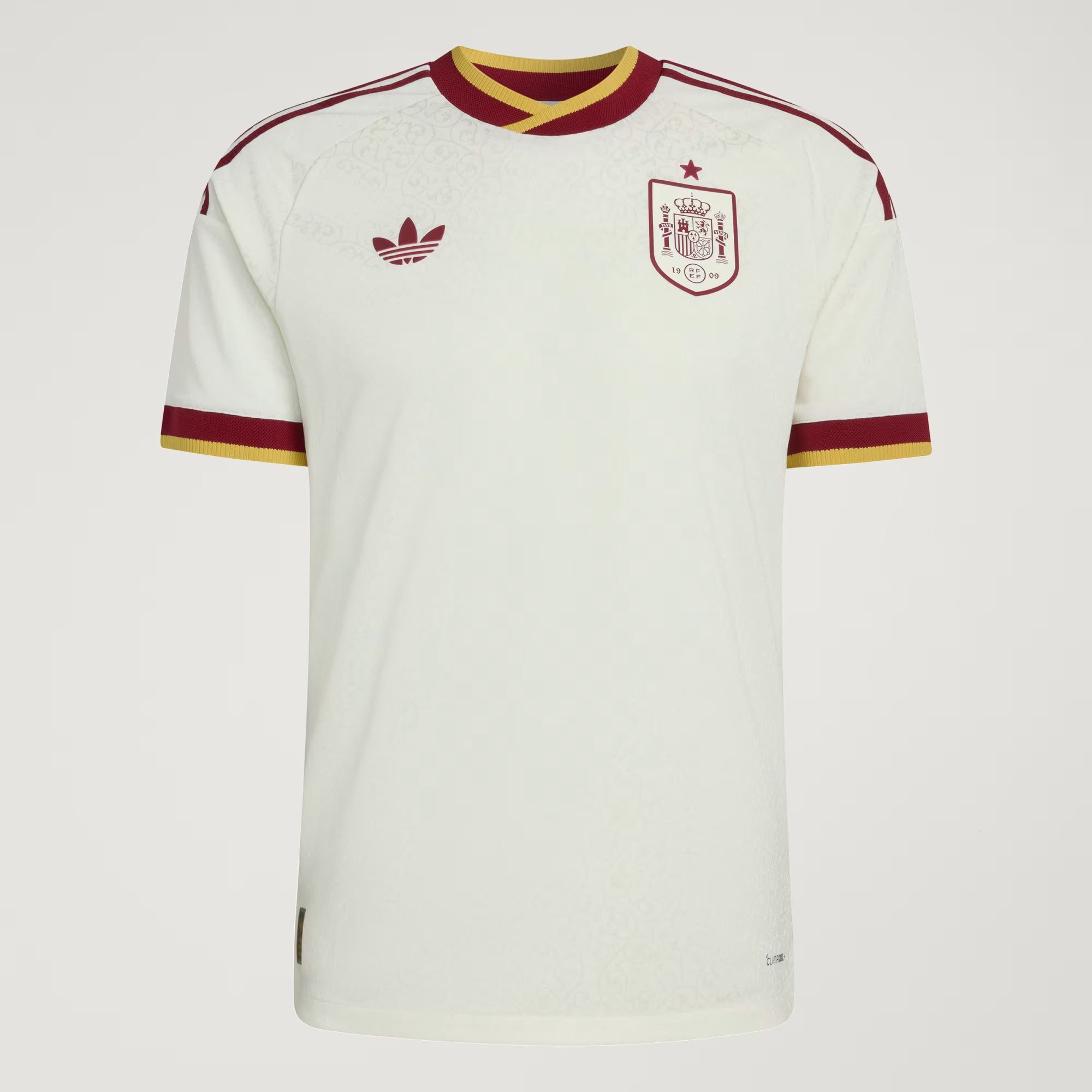 Maillot extérieur de l'Espagne 2026, maillot de club officiel Ethan Business, design blanc authentique pour la sélection.