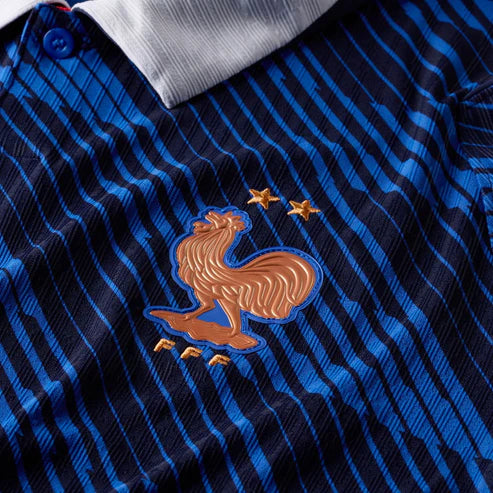 Maillot de football France Domicile 2026 Ethan Business, édition premium, nouveau design officiel, vue de face avec logo national